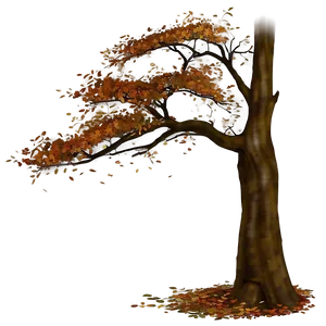 Isolated Autumn Tree PNG 20