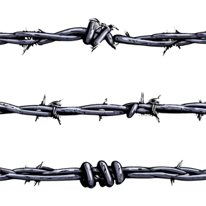 Isolated Barbwire PNG 2 PNG
