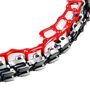 Isolated Bike Chain Segment PNG 06292024