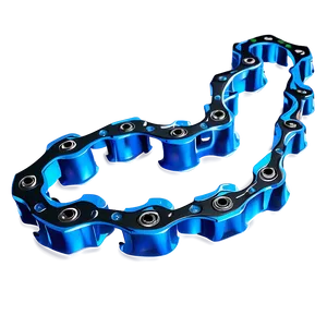 Isolated Bike Chain Segment PNG Yln PNG