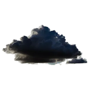 Isolated Black Clouds PNG Own