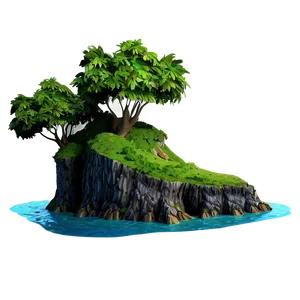 Isolated Cliff Island Png Ddb PNG image