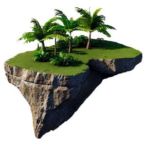 Isolated Cliff Island PNG Tyi13 PNG