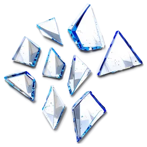 Isolated Glass Shards Png Rim PNG image