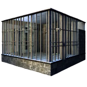 Isolated Prison Cell PNG 06202024