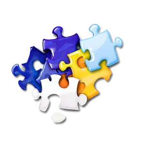 Isolated Puzzle Pieces PNG 06132024 PNG