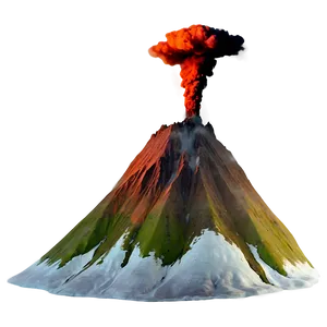 Isolated Volcano Mountain Png 05232024 PNG image