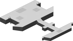 Isometric Architecture Design PNG image