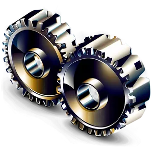 Isometric Gear Icon PNG 05252024