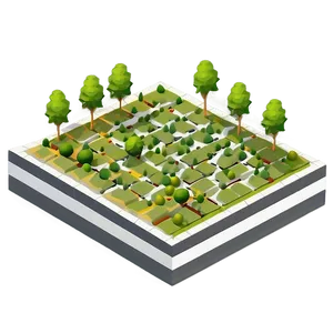 Isometric Grid For Landscape Design Png Maf23 PNG image