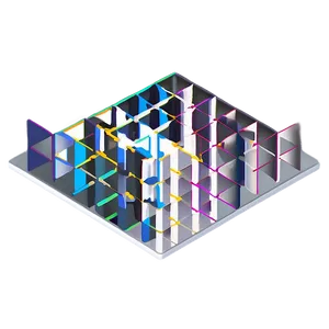 Isometric Grid With Highlights Png 06282024 PNG image