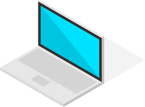 Isometric Laptop Illustration PNG image