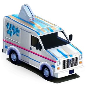 Isometric Mail Truck Graphic PNG Hmi10 PNG