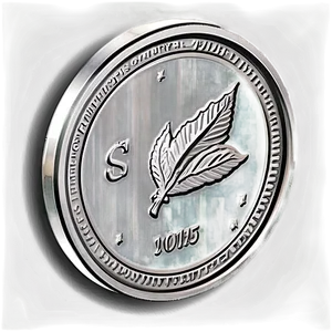 Isometric Silver Coin Png 06272024 PNG image