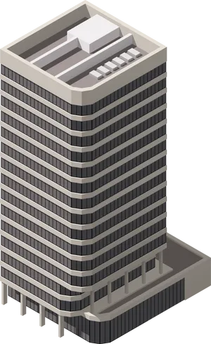 Isometric Skyscraper Illustration