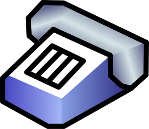 Isometric Telephone Icon