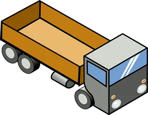Isometric Truck Illustration