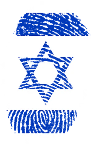 Israel Fingerprintand Starof David PNG image