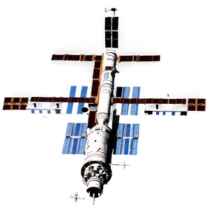 Iss With Earth Reflection PNG Dsf75 PNG