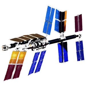 Iss With Sunrise In Background PNG Nwv87 PNG