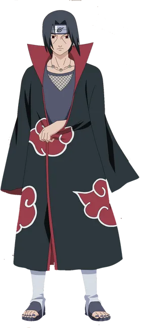 Itachi Uchiha Akatsuki Robe PNG image