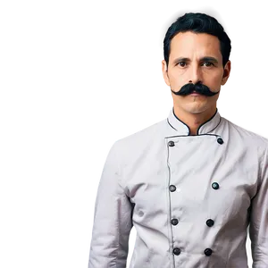 Italian Chef Mustache PNG Coq PNG