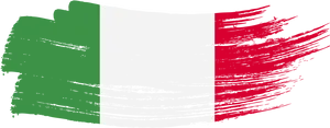 Italian Flag Brushstroke Design PNG image