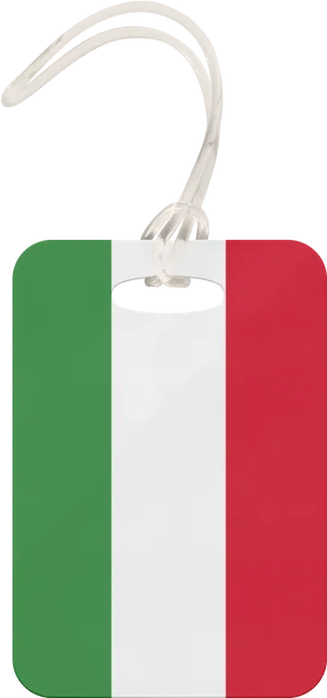 Italian Flag Luggage Tag PNG