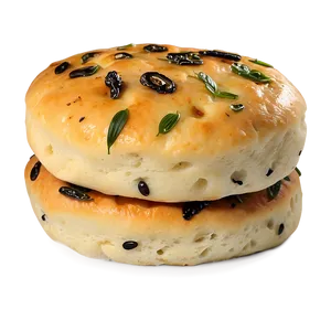 Italian Focaccia Bread PNG Ttj