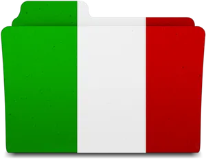 Italy Flag Folder Icon PNG image