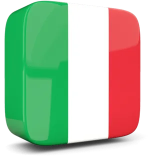 Italy Flag Icon Rounded Corners PNG image