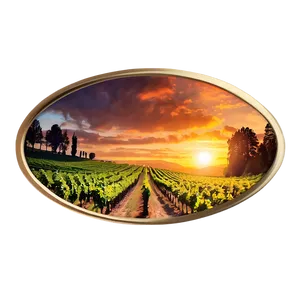 Italy Vineyard Sunset Png Ygs PNG image