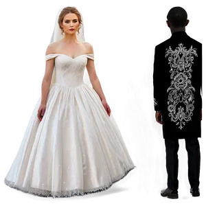Ivory Wedding Dresses PNG 06262024
