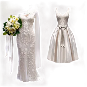 Ivory Wedding Dresses PNG Xoh