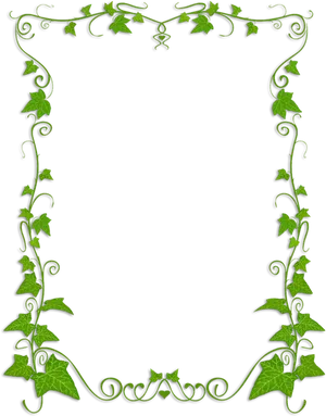 Ivy Frame Border Design PNG image