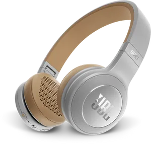 J B L Over Ear Headphones Beige Silver