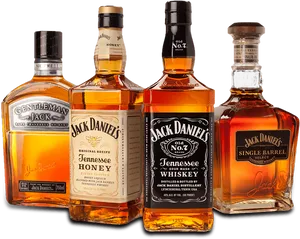 Jack Daniels Whiskey Collection PNG image