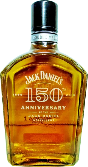 Jack Daniels150th Anniversary Whiskey Bottle PNG image