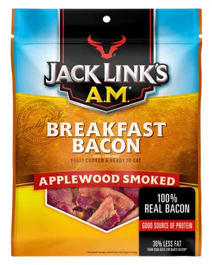Jack Links A M Breakfast Bacon Package PNG image