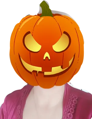 Jack O Lantern Head Costume PNG image