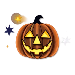 Jack O Lantern In Night Sky PNG 64