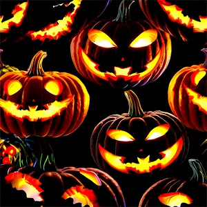 Jack O Lantern With Bats PNG 90