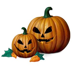 Jack O Lantern With Pumpkin Patch PNG Hxk PNG