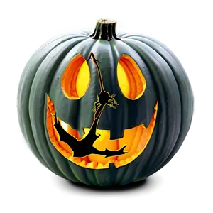 Jack O Lantern With Spider PNG 05252024