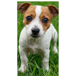 Jack Russell In Grass Png 15 PNG image