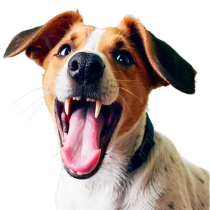 Jack Russell Puppy Yawn PNG 06292024