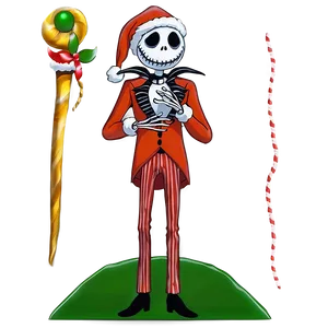Jack Skellington In Santa Outfit PNG Hdn30 PNG