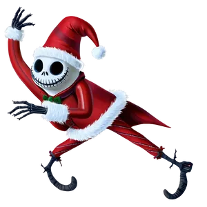 Jack Skellington Santa Flight PNG 06292024