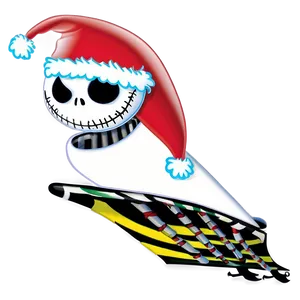 Jack Skellington Santa Flight PNG Snc
