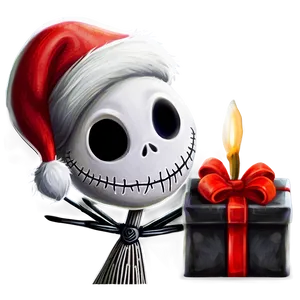 Jack Skellington Santa Hat PNG 06292024